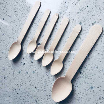 Disposable Aspen Wood Spoon